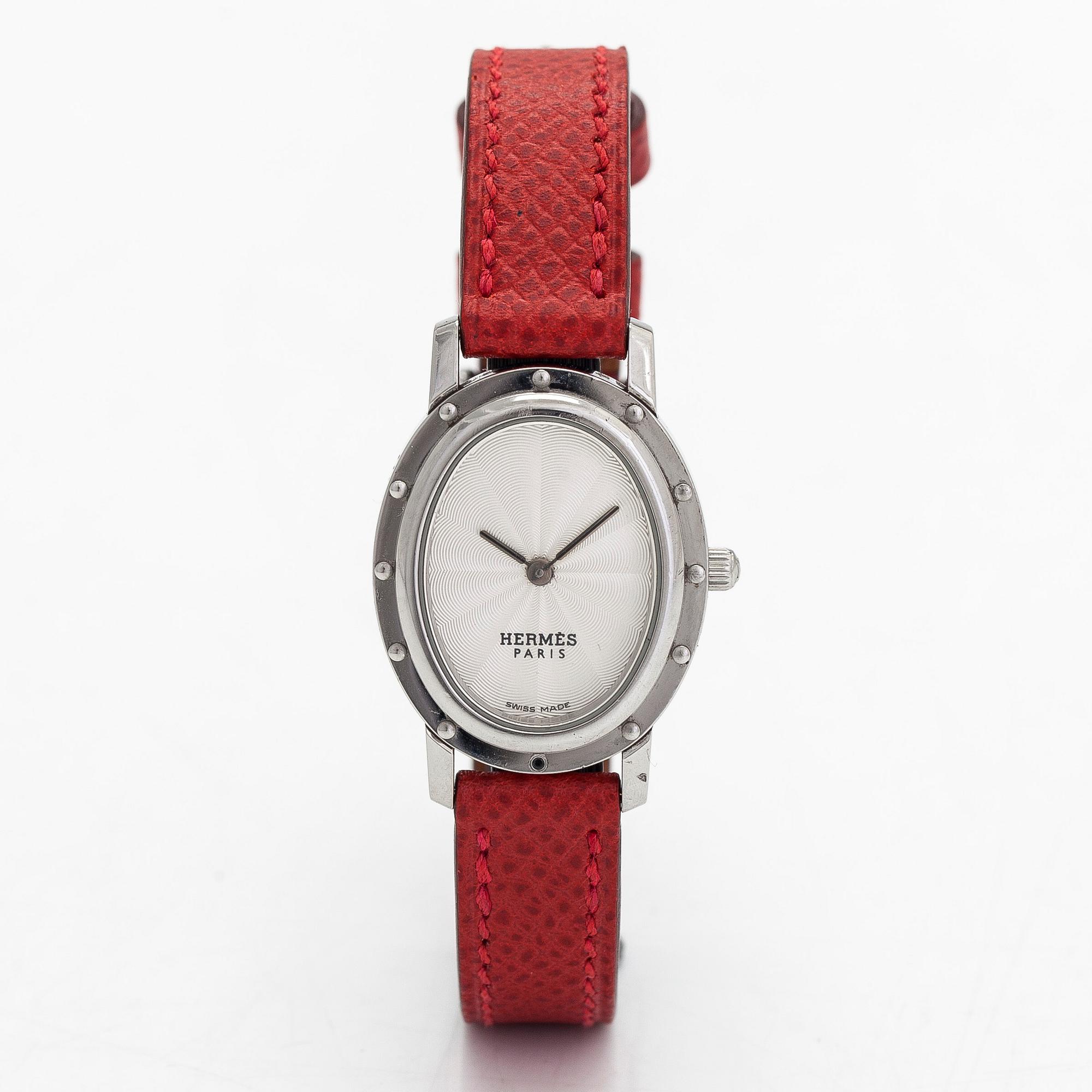 Hermès, Clipper Oval, wristwatch, 27 x 22 mm.