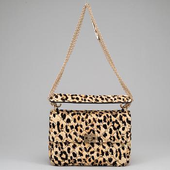VALENTINO, "Leopard pony spike bag ".