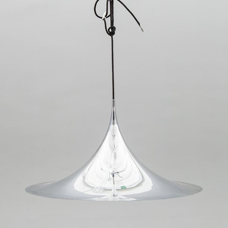 TAKLAMPA, Semipendel, Claus Bonderup, 1900-talets andra hälft. Höjd ca 35 cm.