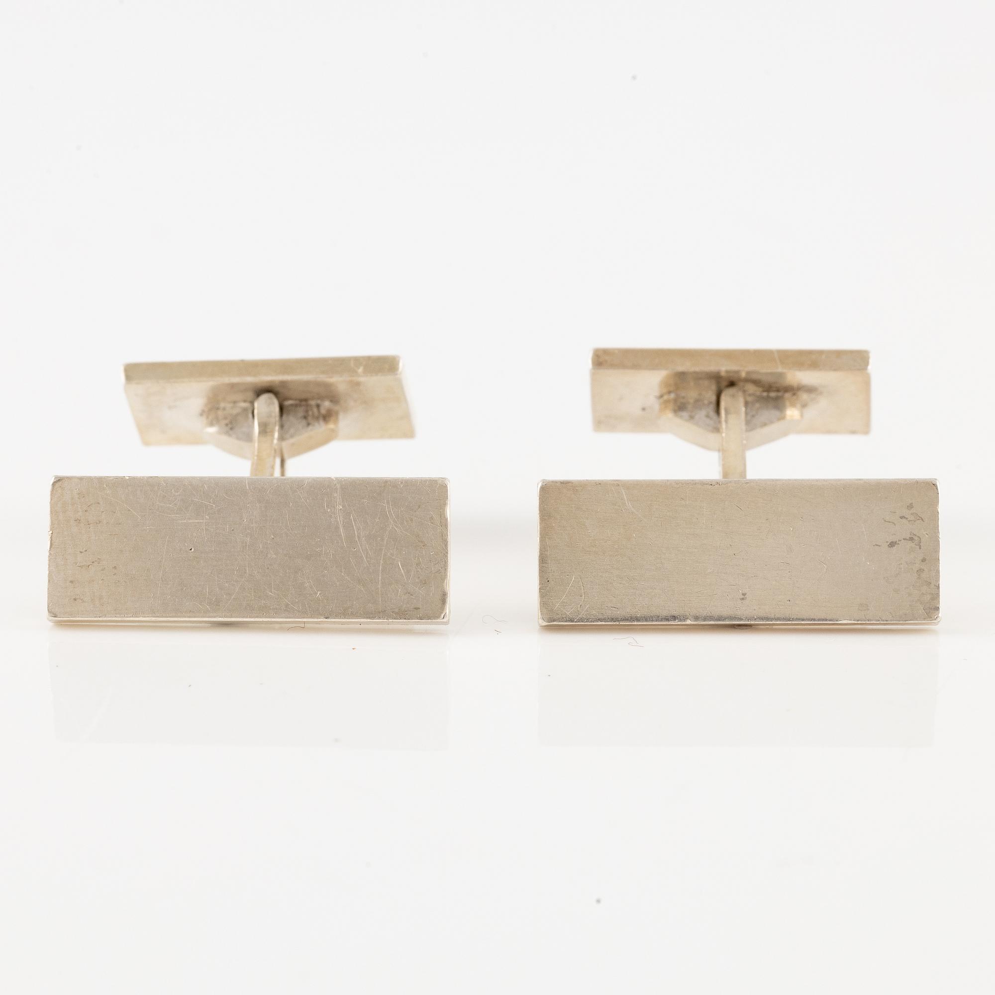 Wiwen Nilsson, a pair of cufflinks, sterling silver, Lund 1958.