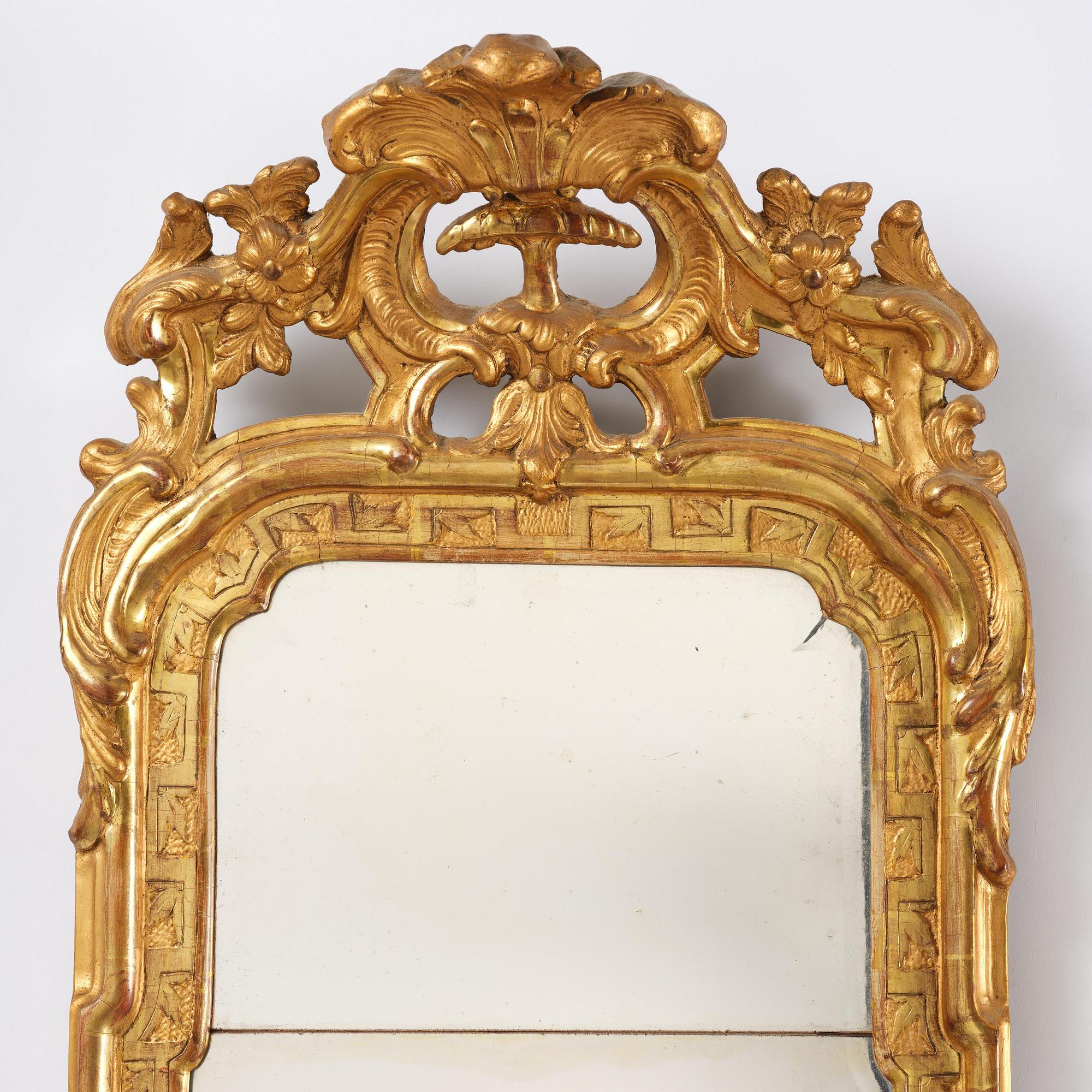 Spegel, Stockholmsarbete, 1700-talets senare del, Rokoko.