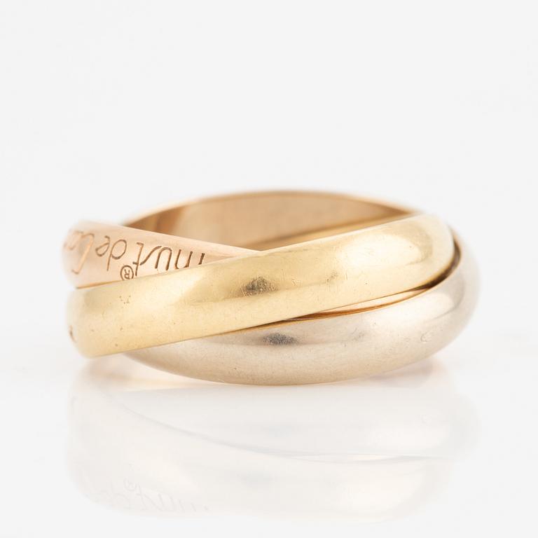 Cartier, ring, "Trinity", 18K gold in three colours.