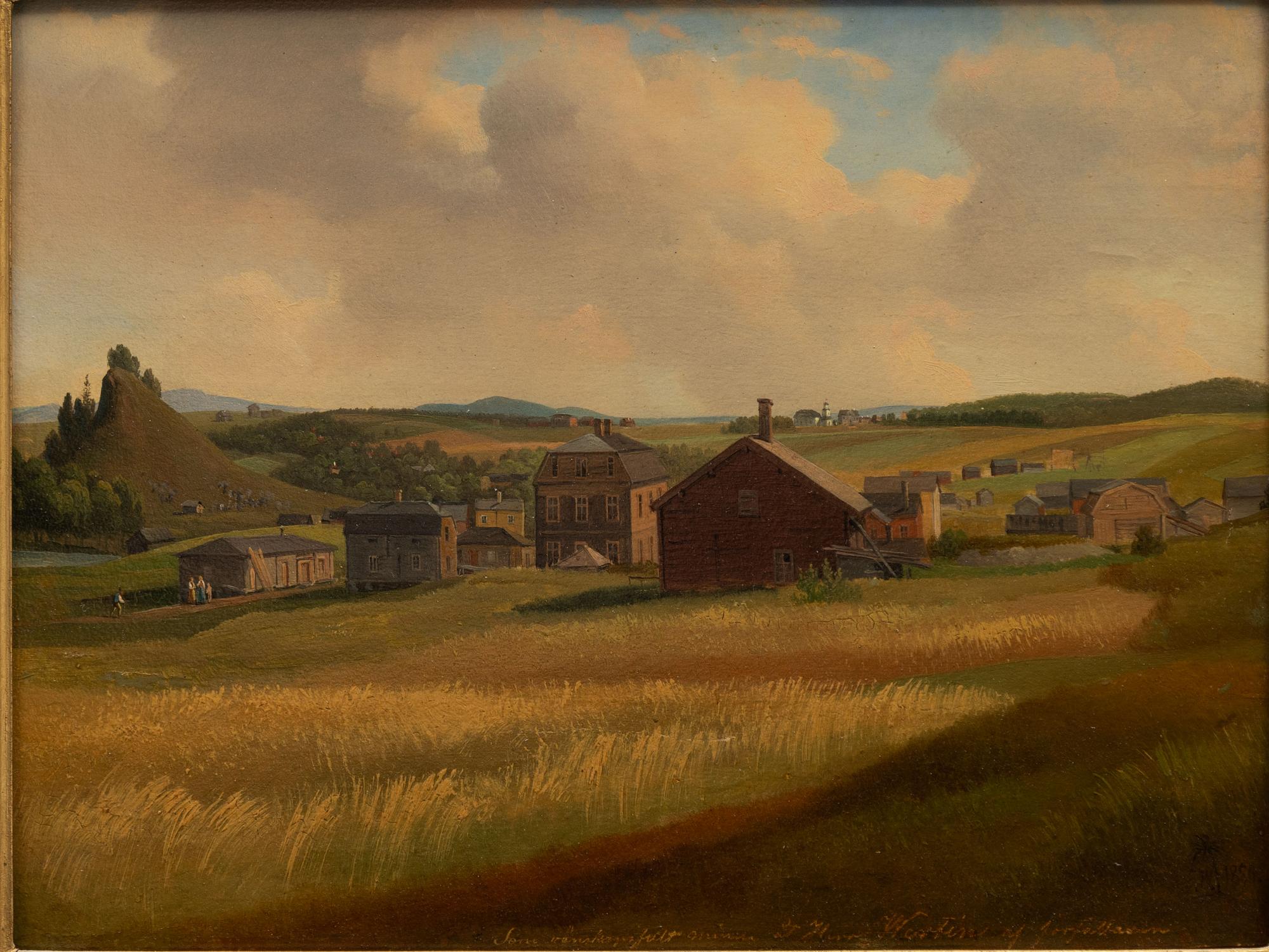 Gustaf Wilhelm Palm, Landscape by the Ångerman River.