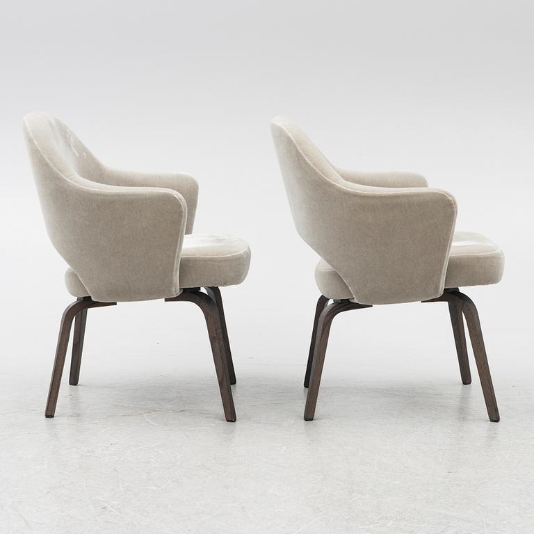 Eero Saarinen, chairs, a pair, "Executive Side Chair", Knoll, 21st century.