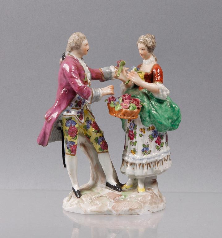 FIGURINER, porslin, meissen, 1800/1900-tal.