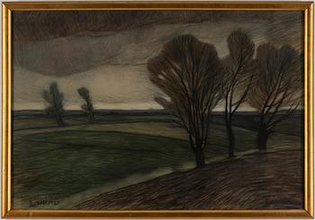 ERNST NORLIND, blandteknik, signerad E. Norlind.