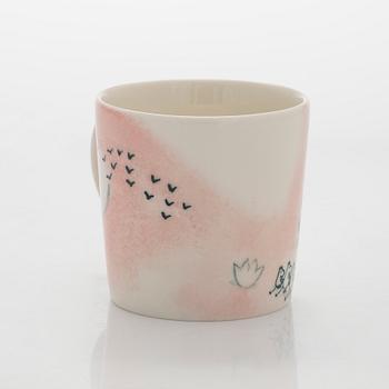 A porcelain Moomin 80 anniversary mug, 'Home', Moomin Characters, Arabia 2025, numbered 80.