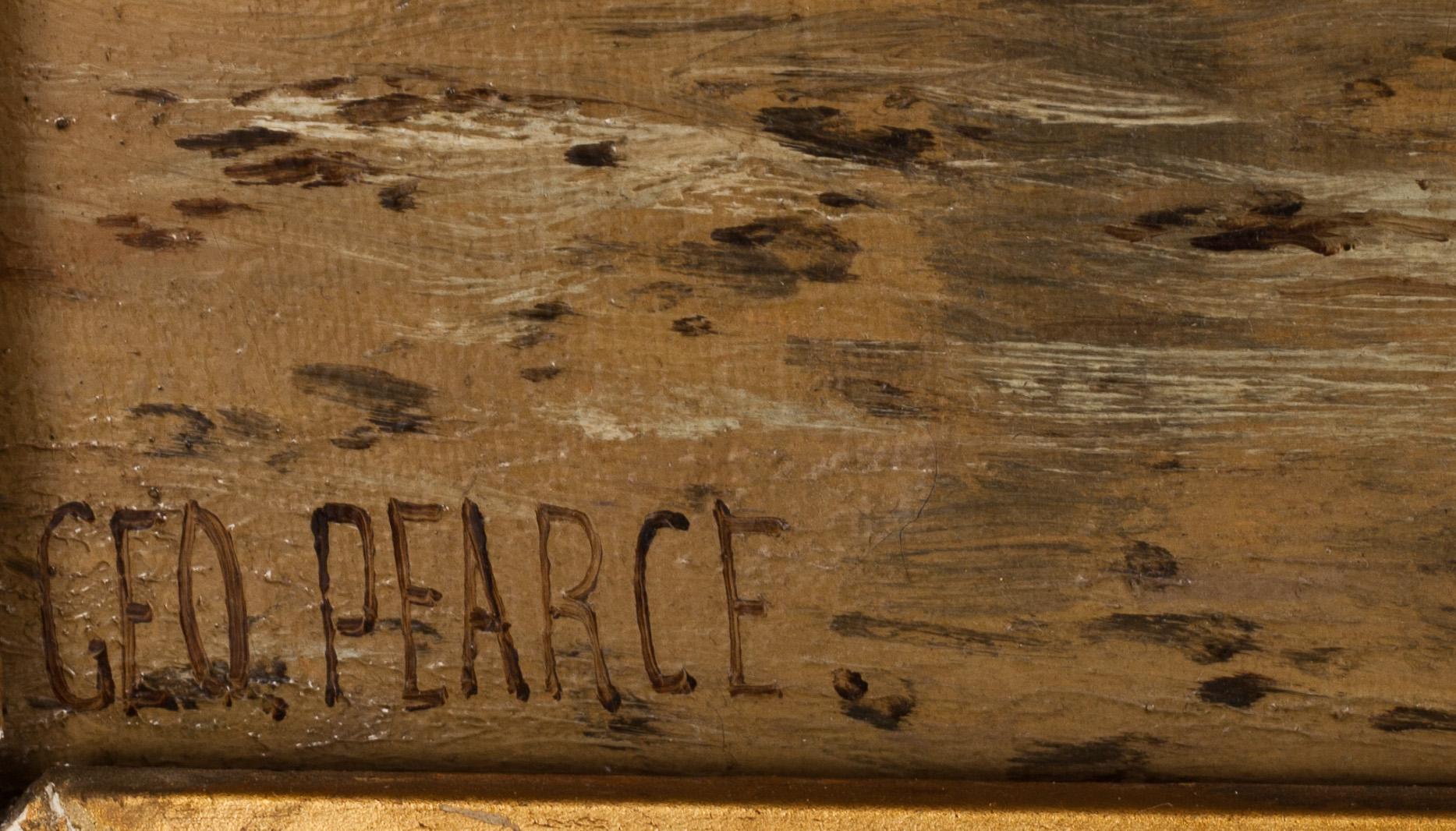 OKÄND KONSTNÄR, signerad Geo(George) Pearce, olja på duk.