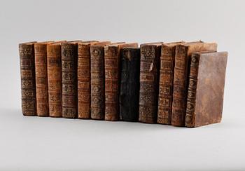 SAMLING BÖCKER, 12 st, 1700-tal.