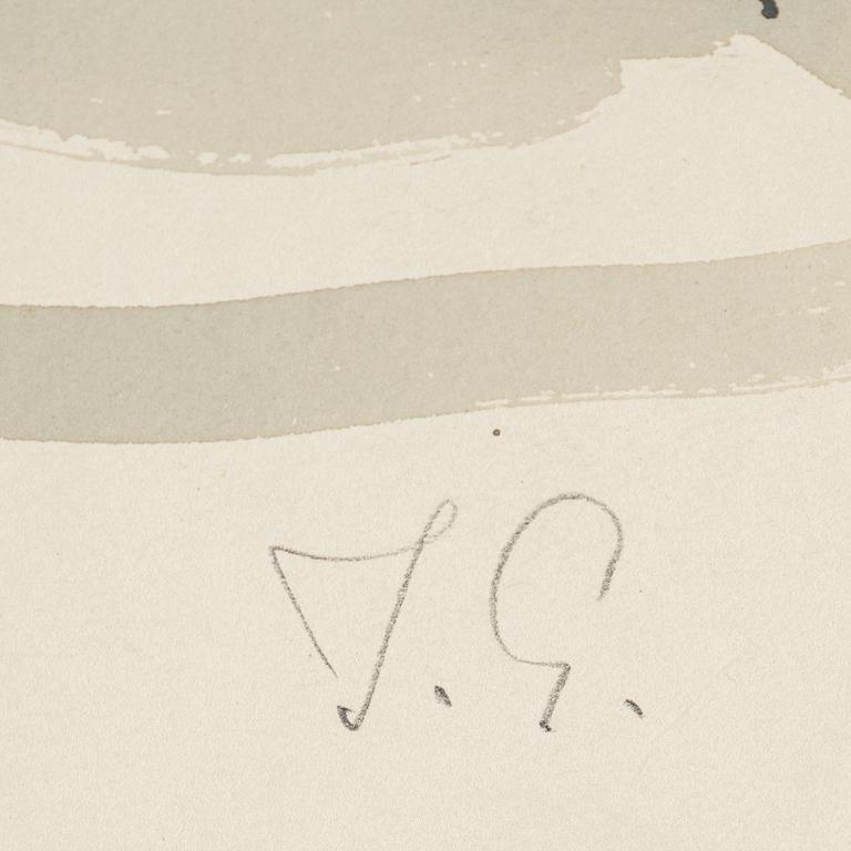 ISAAC GRÜNEWALD, watercolour and gouache on paper, signed IG.