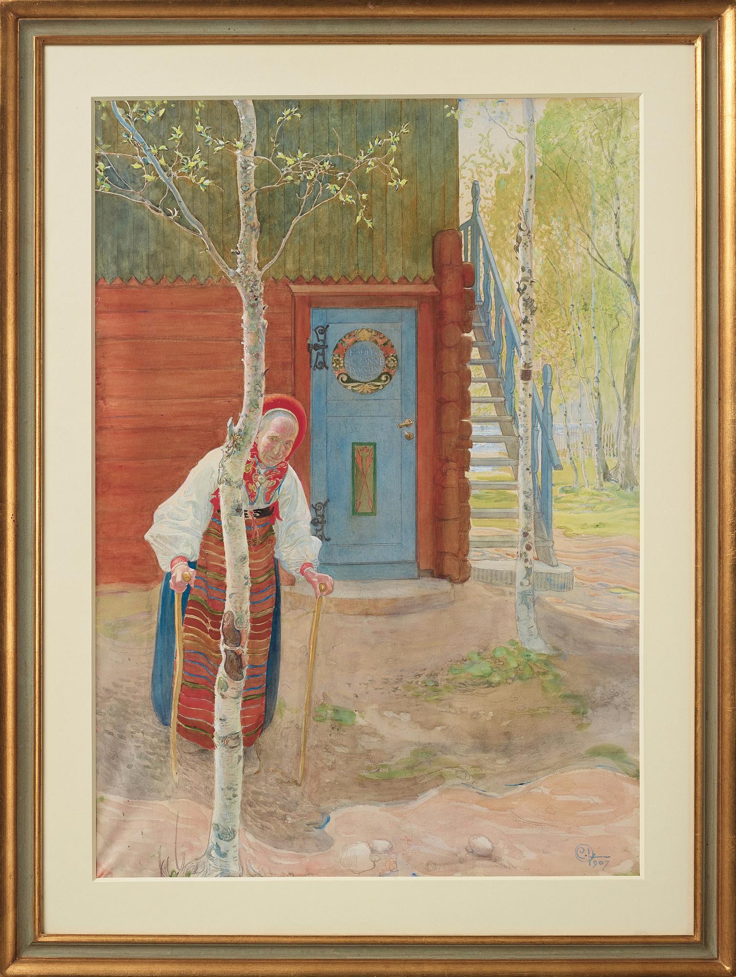 Carl Larsson, "Gumman i Maj månad".