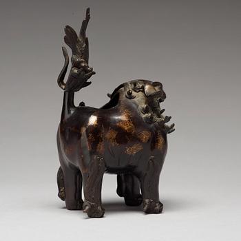RÖKELSEKAR, brons. Qingdynastin, 1800-tal.