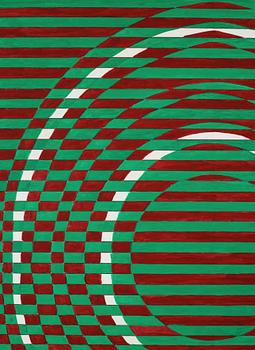 INGER EKDAHL, gouache på papper, signerad.