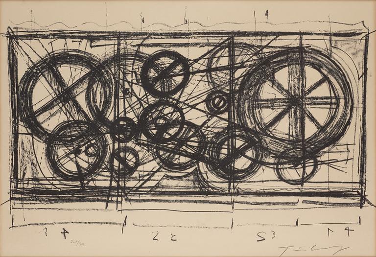 Jean Tinguely, Abstrakt komposition.