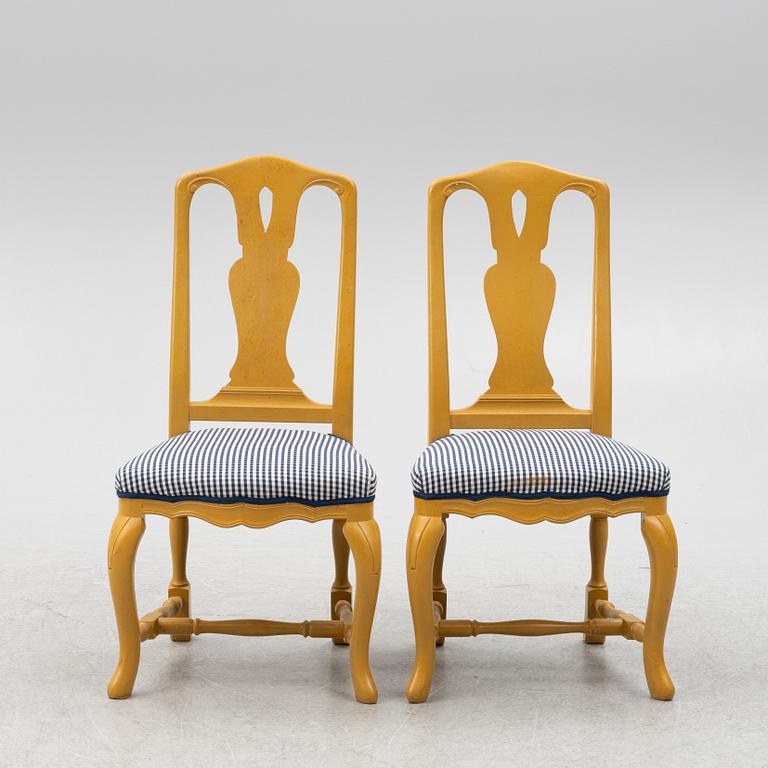 Chairs, 6 pcs, Rococo style, second half of the 20th century.