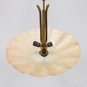 A Finnish 1940s pendant ceiling light by Valinte.