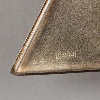 A silver triangular Masonic watch, Tempor Watch Co, ca 1940.