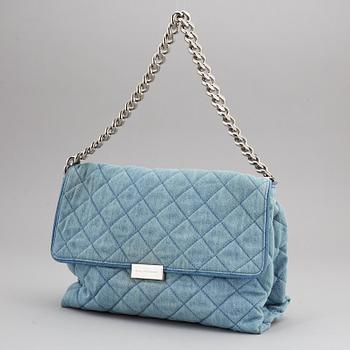 STELLA MCCARTNEY, a denim handbag.