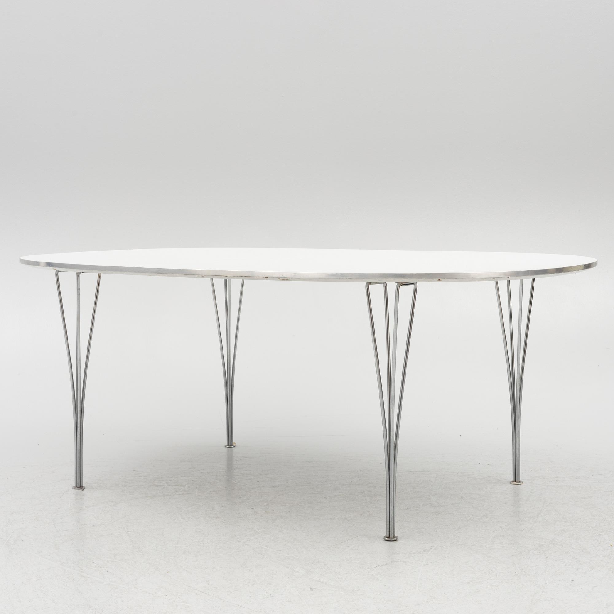 Bruno Mathsson, matbord "Superellips", Fritz Hansen, 1985.