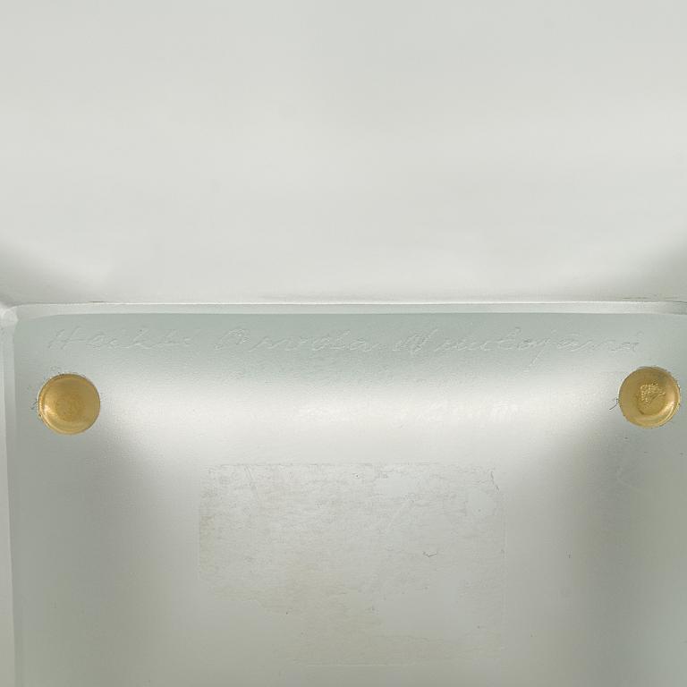 Heikki Orvola, glasskulptur "Maya", signerad Heikki Orvola Nuutajärvi.
