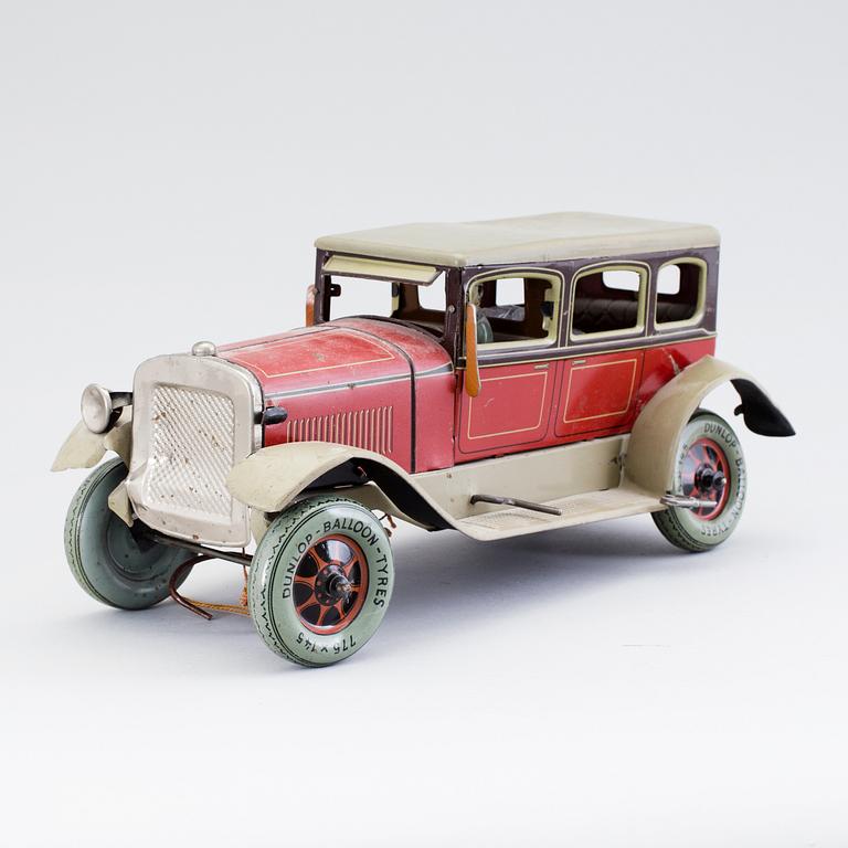 A tinplate limousine by Karl Bub, Germany 1930s.