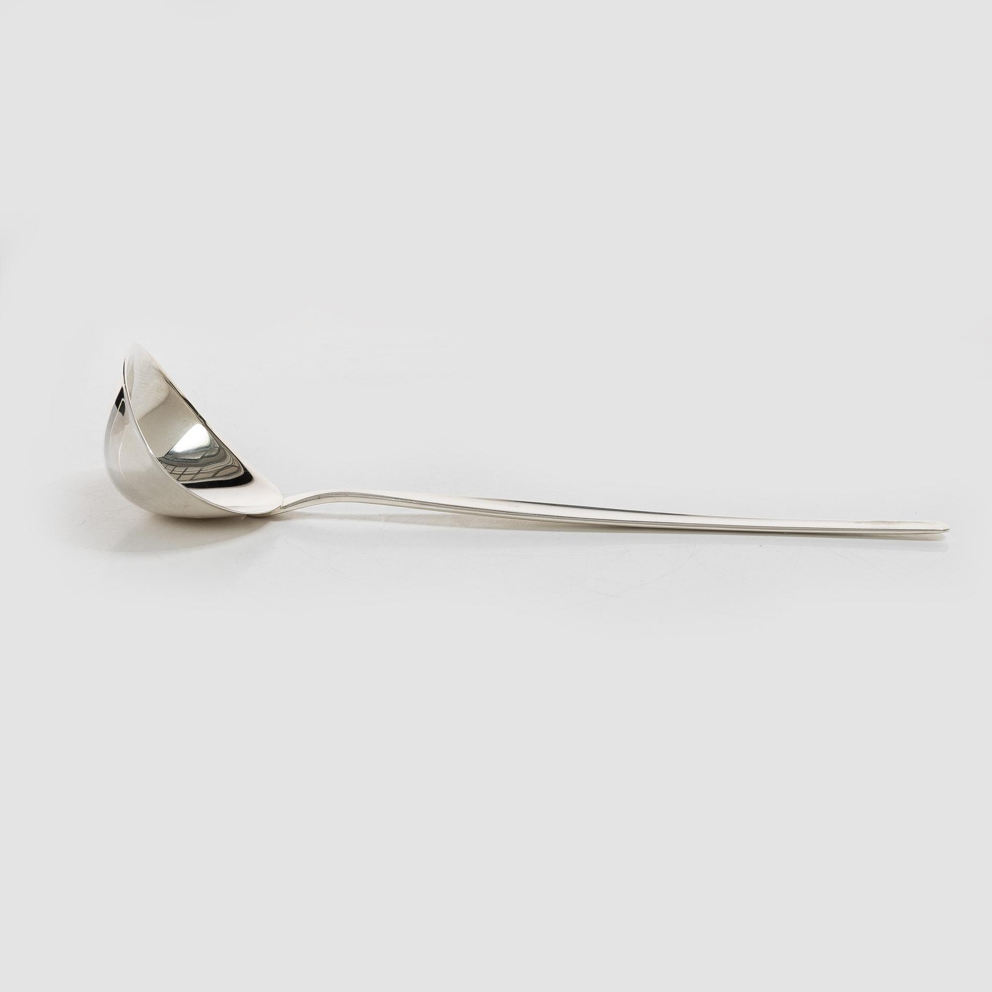 Tapio Wirkkala, slev, "Caravell", silver, Kultakeskus, Tavastehus, 1960, vikt 183 g .