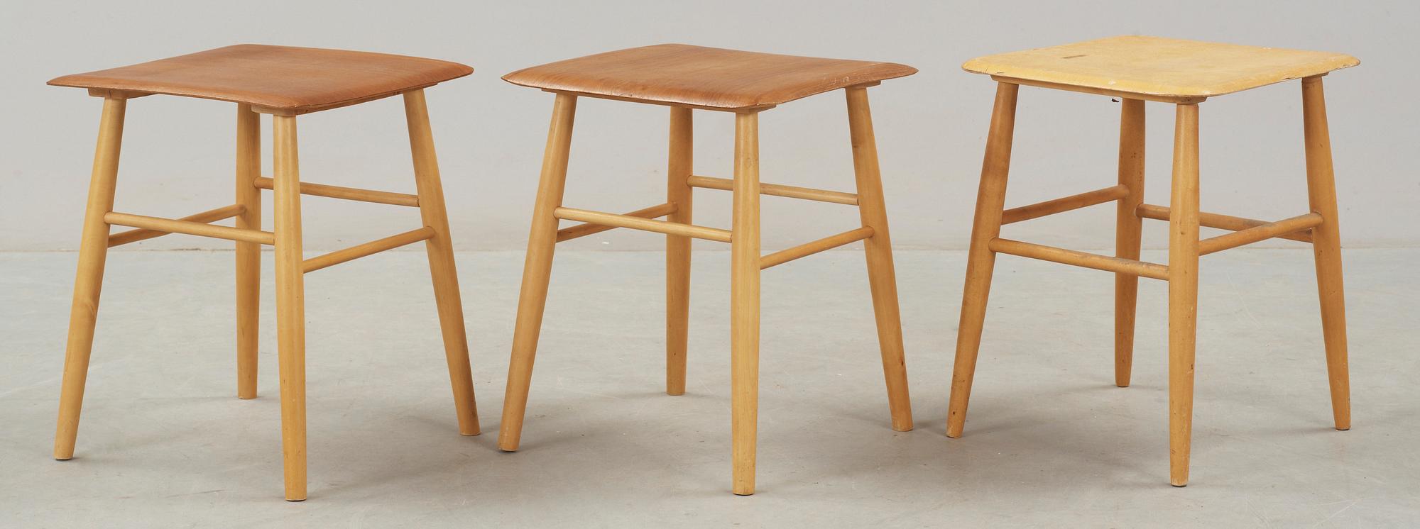 PALLAR, 3 st, "Fanett", Ilmari Tapiovaara, Edsbyverken, 1900-talets mitt.