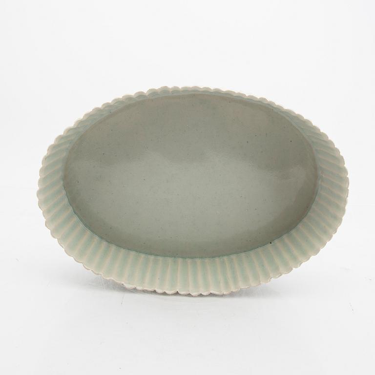 Signe Persson-Melin, a glazed stoneware bowl handsigned and dated 07.