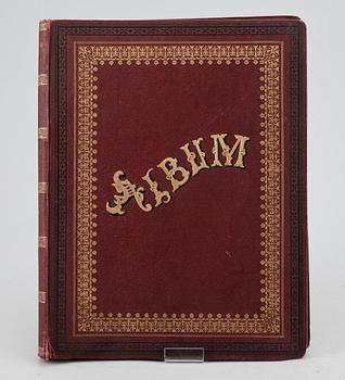 ALBUM MED BOKMÄRKEN, ca 1000 st, 1800-tal.
