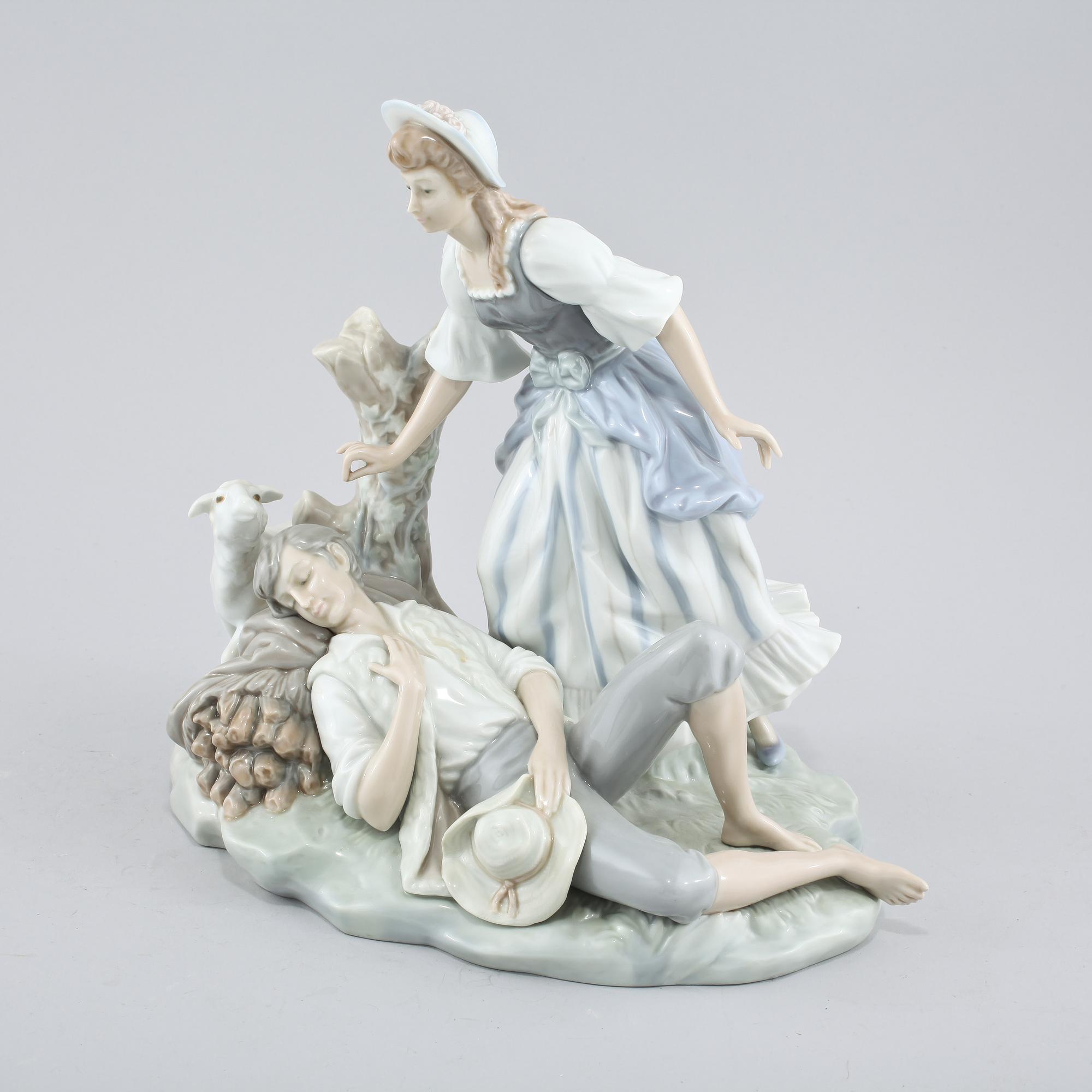 FIGURIN, porslin, Lladro, Spanien, 1900-talets andra hälft.