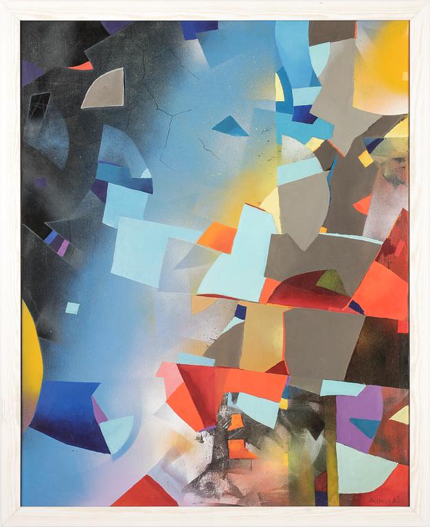 VIKTOR ANDREEV. Olja på duk. Sign.