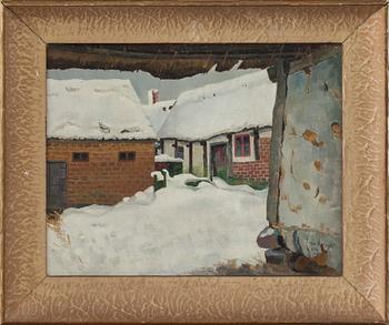 ALBERT KRÜGER, olja på duk, signerad och daterad Vik 1926.