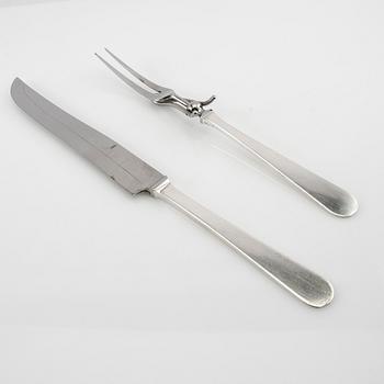 Wiwen Nilsson, Trancher cutlery 2 dlr silver, Lund 1950 and 1960.