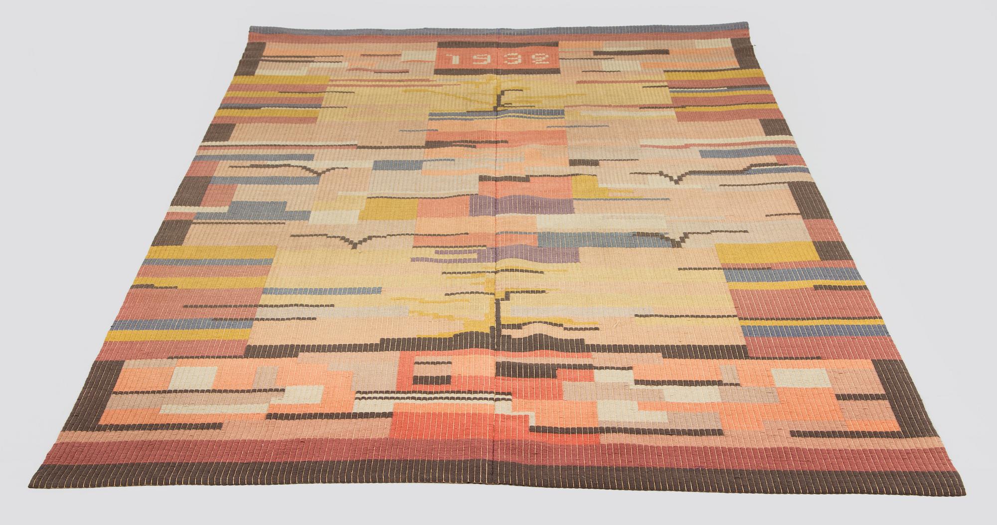 Laila Karttunen, rana / bänkrana, modell för Neovius. Ca 240 x 135 cm.