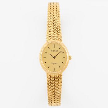 Tissot, wristwatch, 18K gold, 17 mm.
