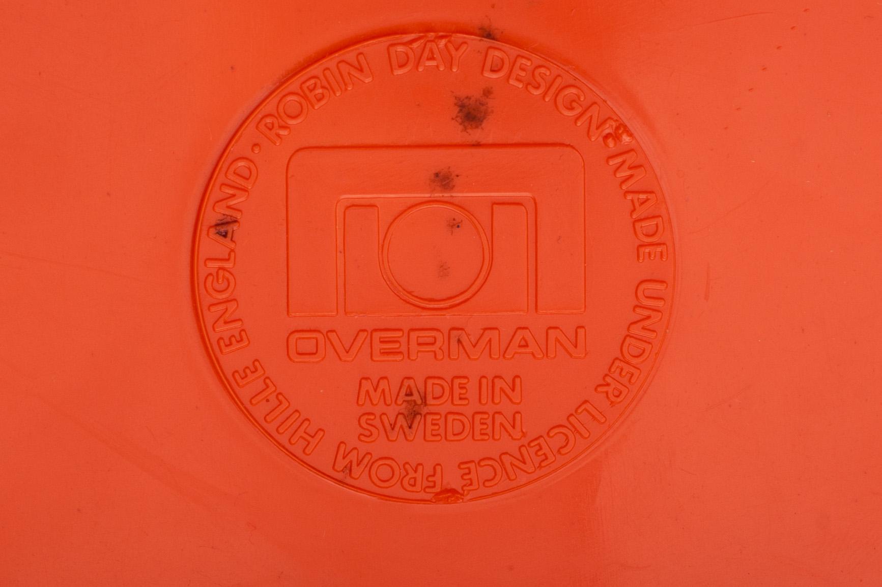 STOLAR, 8 st, Robin Day, Overman, märkta.