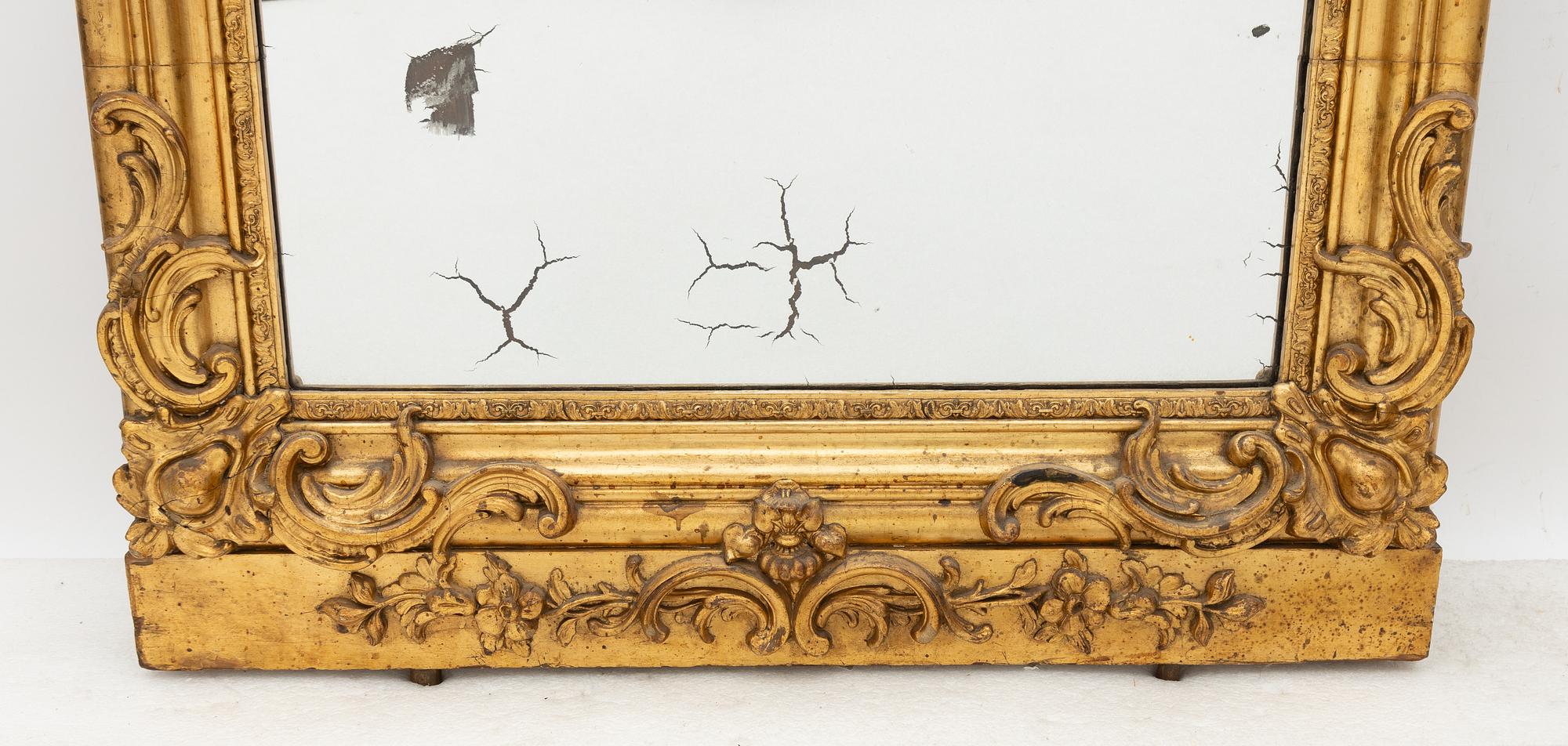 Spegel, rokokostil, 1800-tal.