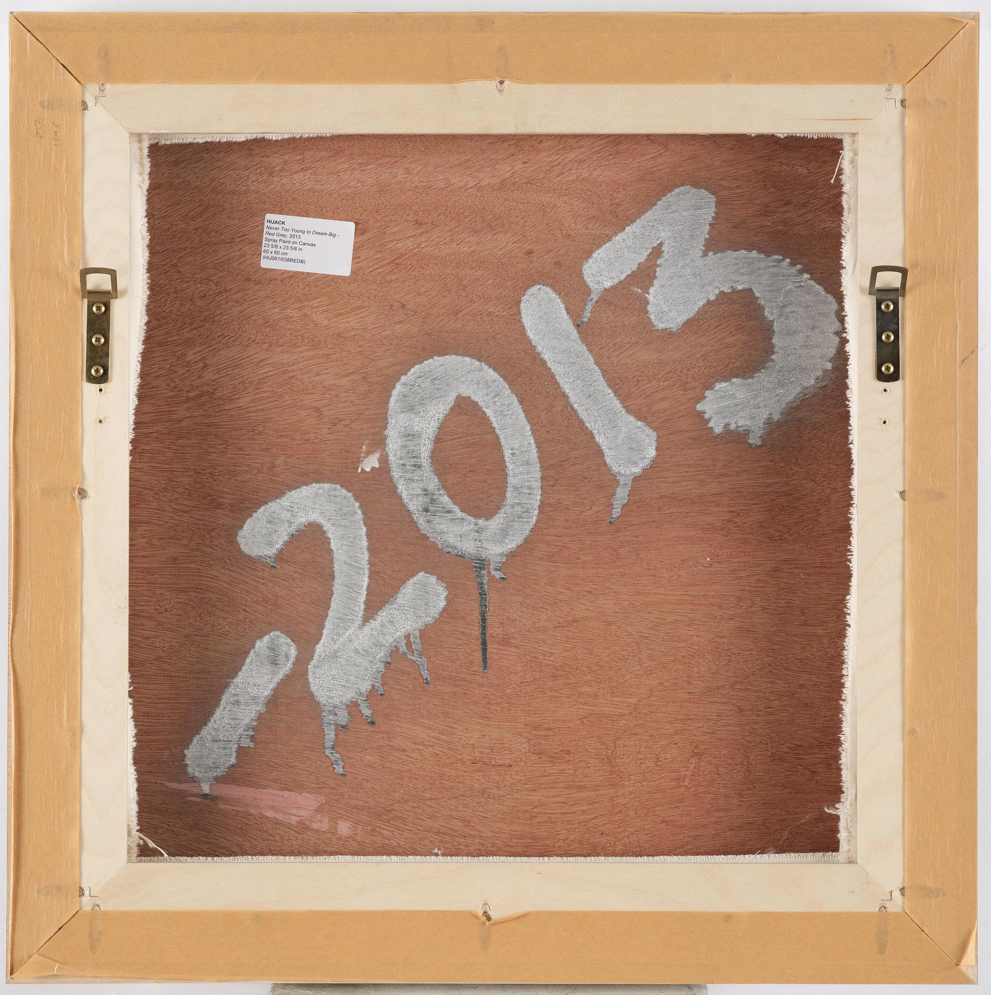 Hijack, "Never Too Young to Dream Big - Red Grey".