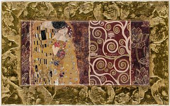 DANIELLE DONDE, Hommage a Gustav Klimt, blandteknik på duk.