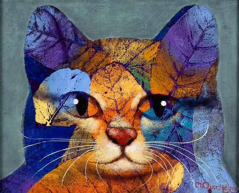 Michael Qvarsebo, "Kamouflerad katt" (Camouflaged Cat).