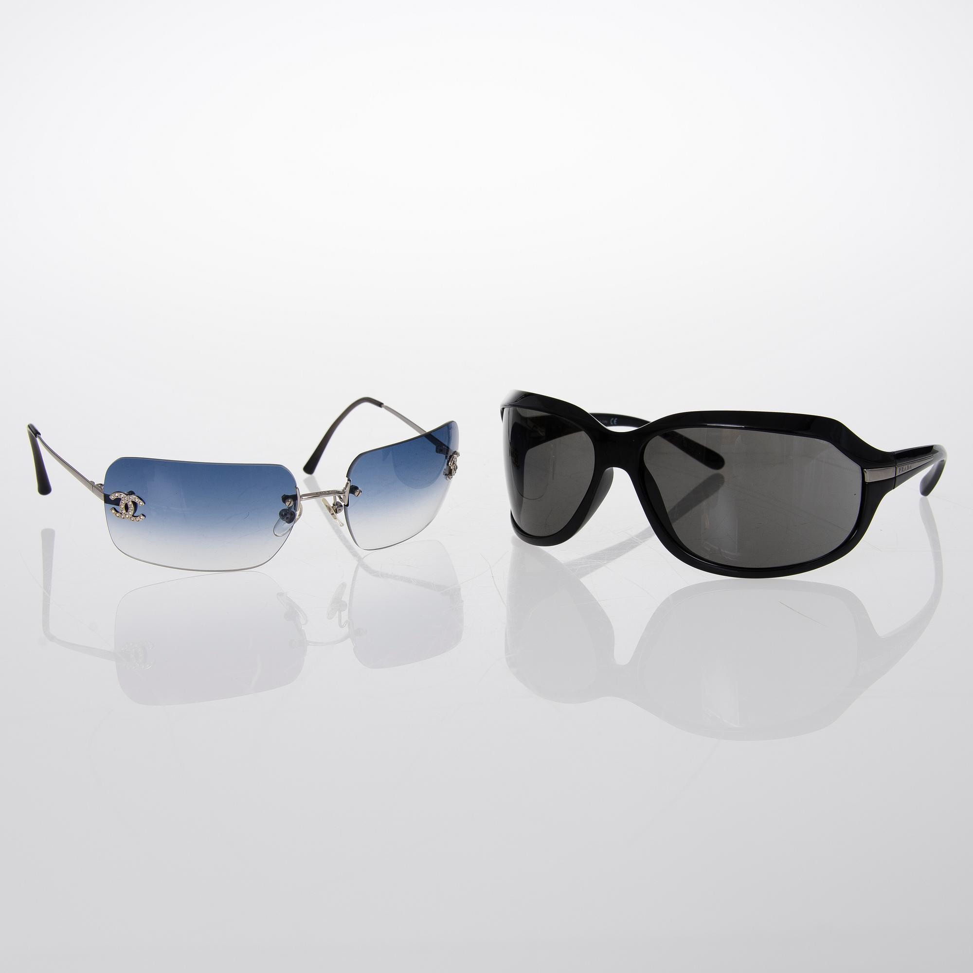 Prada and Chanel Sunglasses.