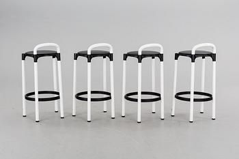 BARSTOLAR, 4 st, Anna Castelli-Ferrieri för Kartell.