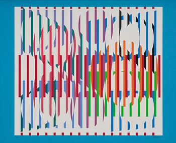 Yaacov Agam, Utan titel from: "Hommage aux Prix Nobel" (Nobelprismappen).
