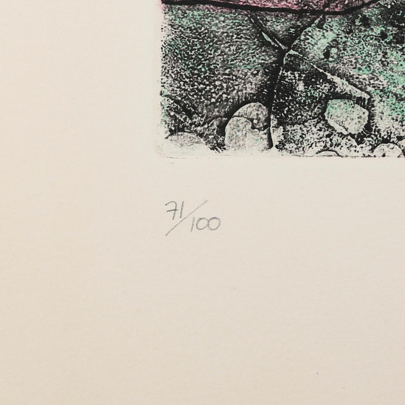 ROBERTO MATTA, 2 st färgetsningar, signerade och numrerad 71/100.