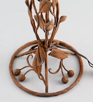 BORDSLAMPA, metall, art déco, 1900-talets första hälft.