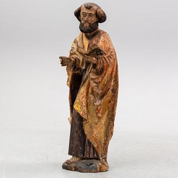 SCULPTURE, wood, 18th Century.