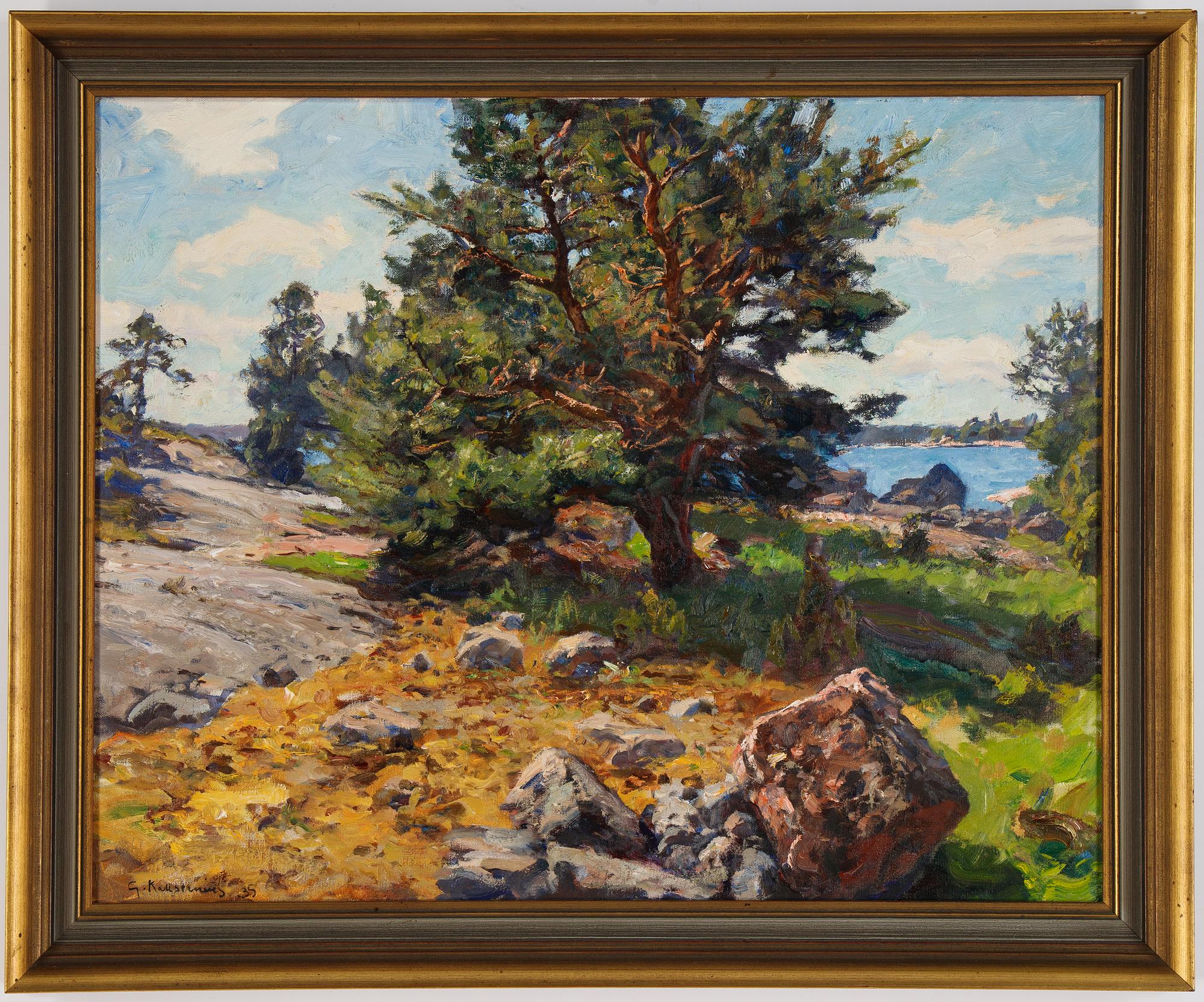 Gottfrid Kallstenius, olja på duk, signerad och daterad -35.
