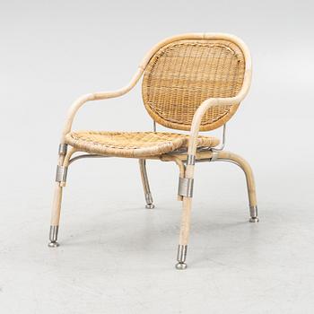 Mats Theselius, a 'Nätön' aluminum and bamboo armchair, IKEA, 21st century.