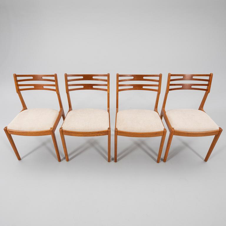 Stolar 4 st sannolikt "101" Johannes Andersen för Vamo, Danmark, 1950/1960-tal.
