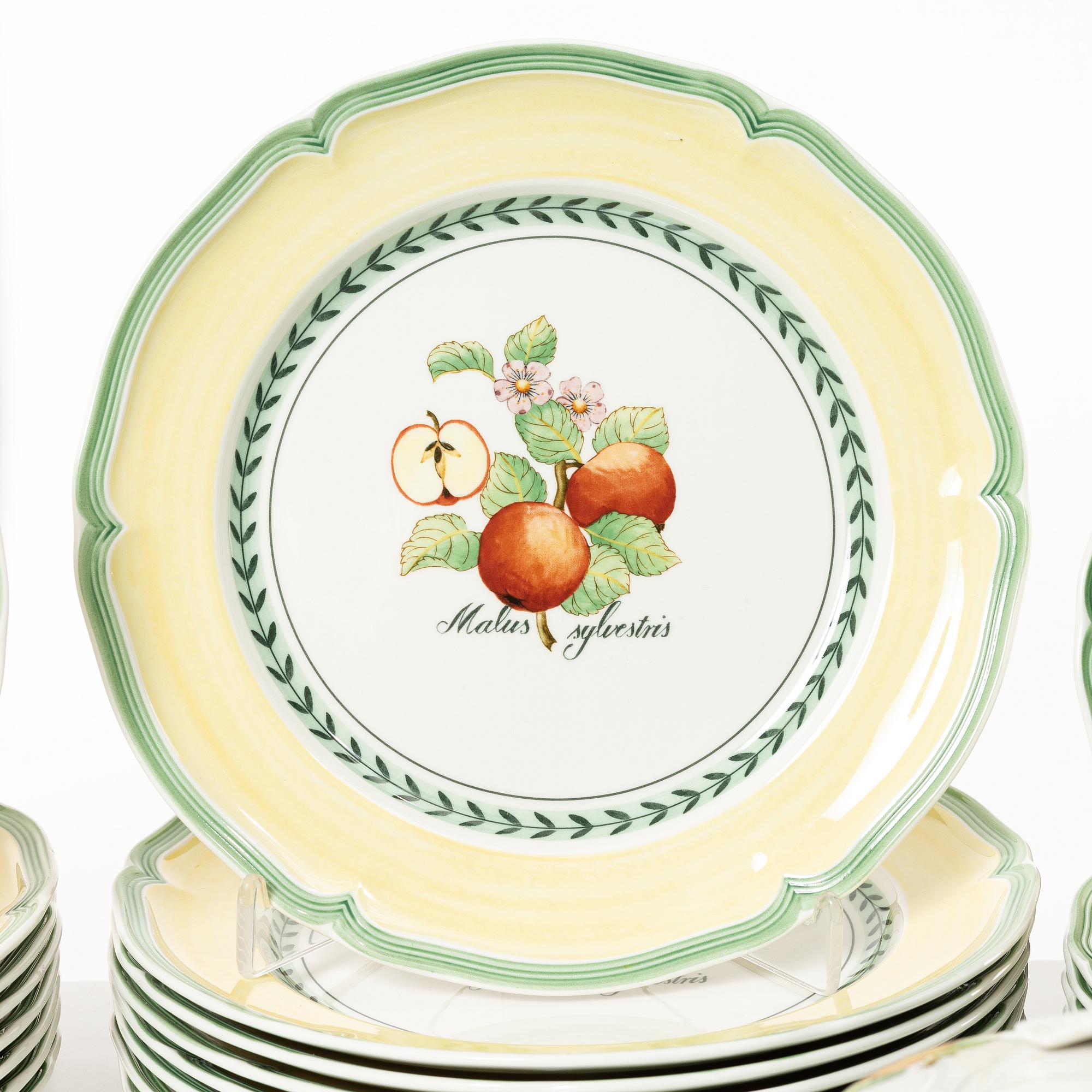 Servis, 29 delar, porslin, "French Garden Fleurence", Villeroy Bosch, Tyskland.